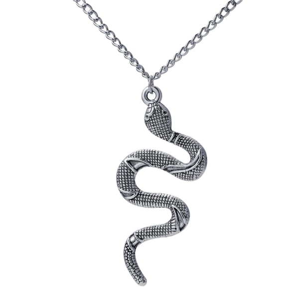 Gull Snake Halskjede Sølv Snake Anheng Halskjede Lagdelt Snake Halskjede 1