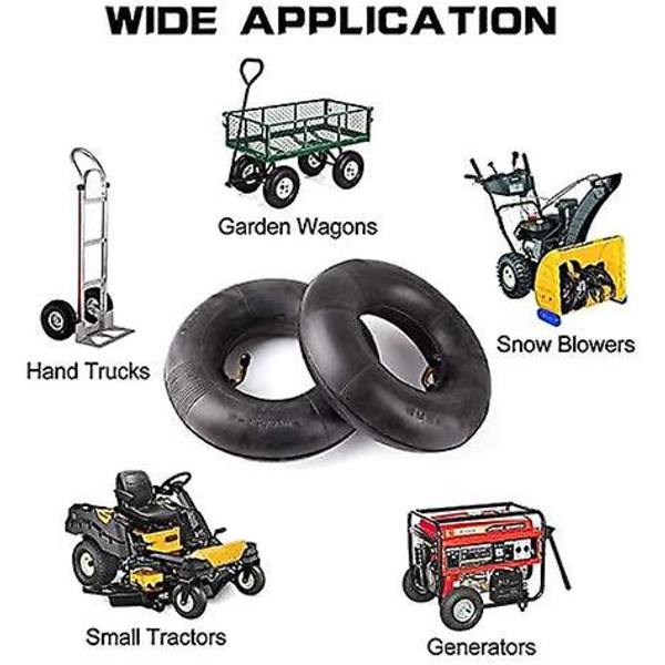 2-pack 4,10/3,50-4" innerrör för handvagn, transportvagn, trädgårdsvagn, gräsklippare - Ersättning för 4,10-4
