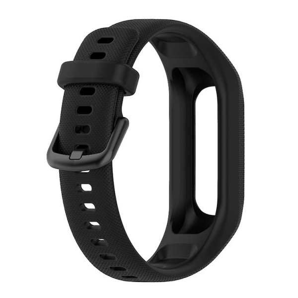 For Garmin Smart 5 Solid Color Silikon Klokkebånd Black