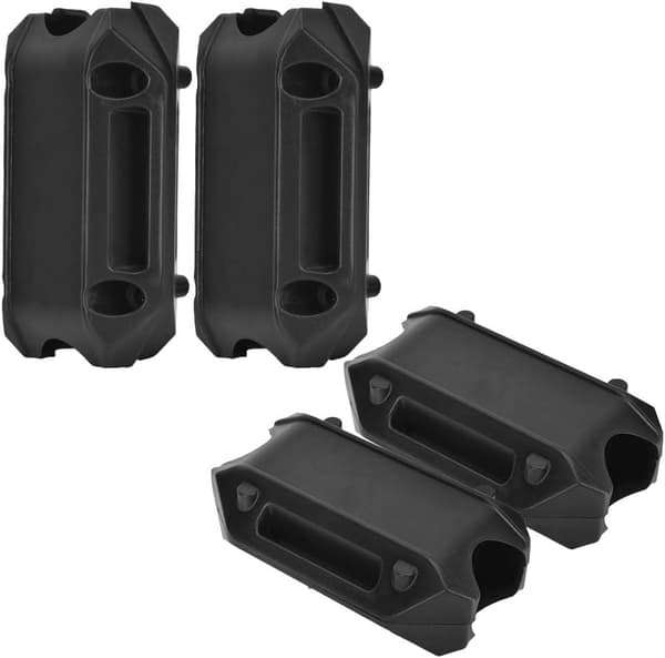 Motorcykel Bumper Crash Beskyttelse Blok - 25mm Stang i Sort