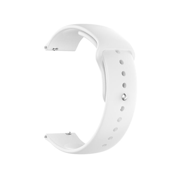 För Garmin Vivomove 3s / 4s 18 mm omvänt spänne silikon watch White
