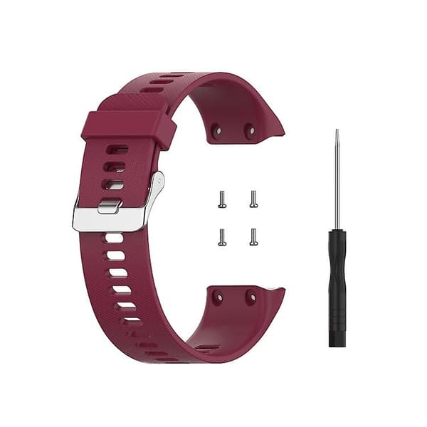 Til Garmin Foreathlete 35j / Forerunner 35j silikone urrem Wine Red