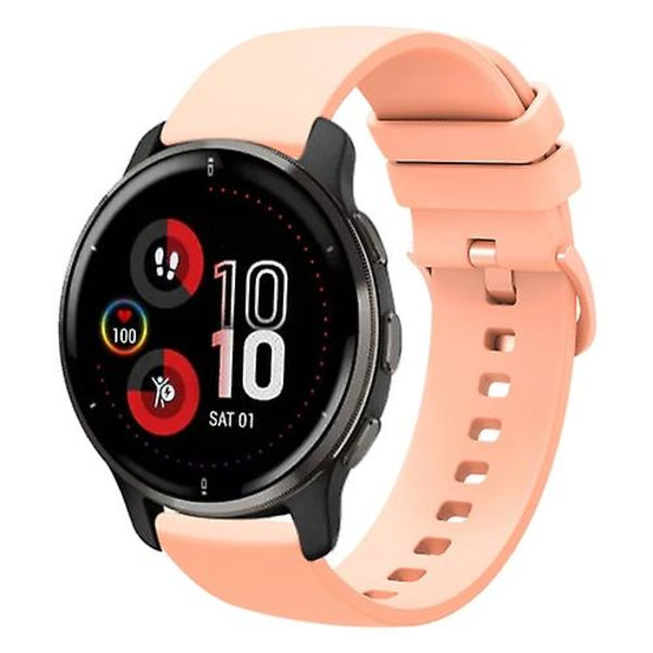 För Garmin Venu 2 Plus 20 mm enfärgad mjukt watch Pink