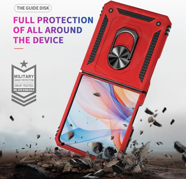 deksel for Samsung Galaxy Z Flip 7, fallsikkert, blått