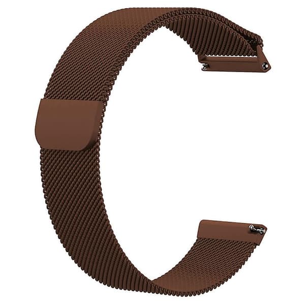 For Fitbit Versa 2 / Fitbit Versa Lite Milanese klokkebånd,, stor størrelse: 2,3x25,8cm Coffee