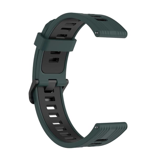 Silikonrem for Huawei Watch GT 3 42mm 2 Olive Green Black