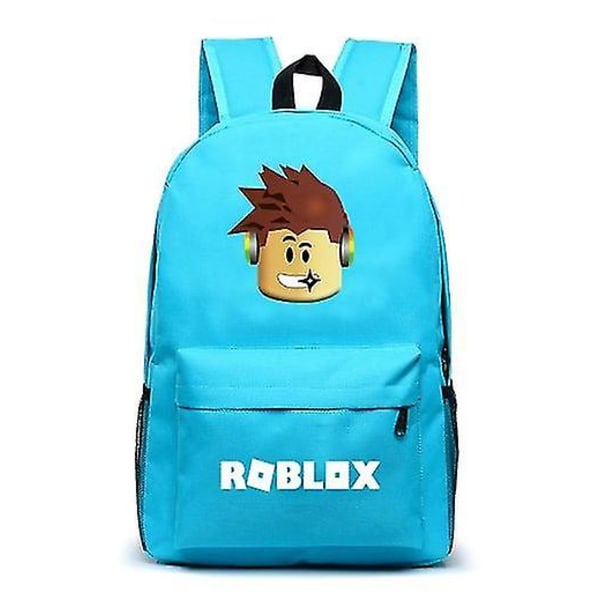Roblox Ryggsäck Roblox Anpassad Skolväska Unisex Sky Blue