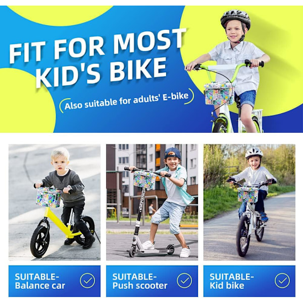 Pigecykelkurv - Foran Dekoration Tilbehør til Børn