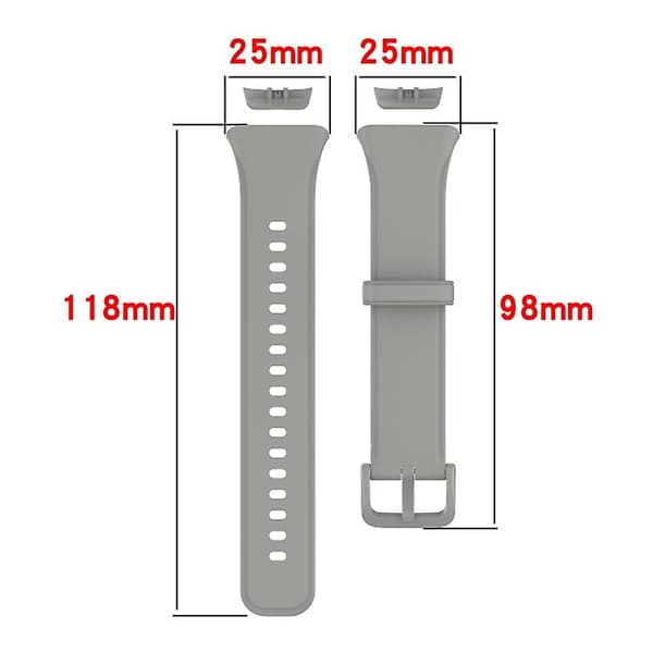 For Oppo Band 2 Solid Color Soft Silicone Watch Band Black