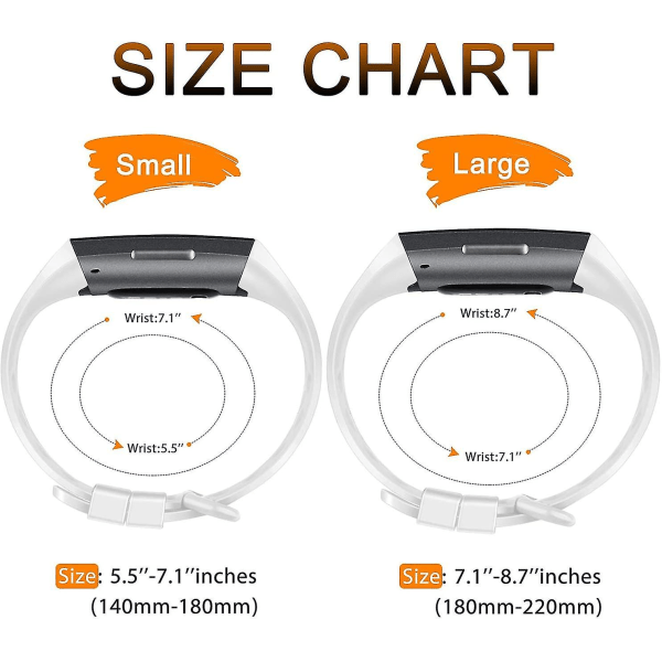 4-pakke sportsbånd som er kompatible med Fitbit Charge 4-bånd og Fitbit Charge 3-bånds silikonerstatning Wristba Small