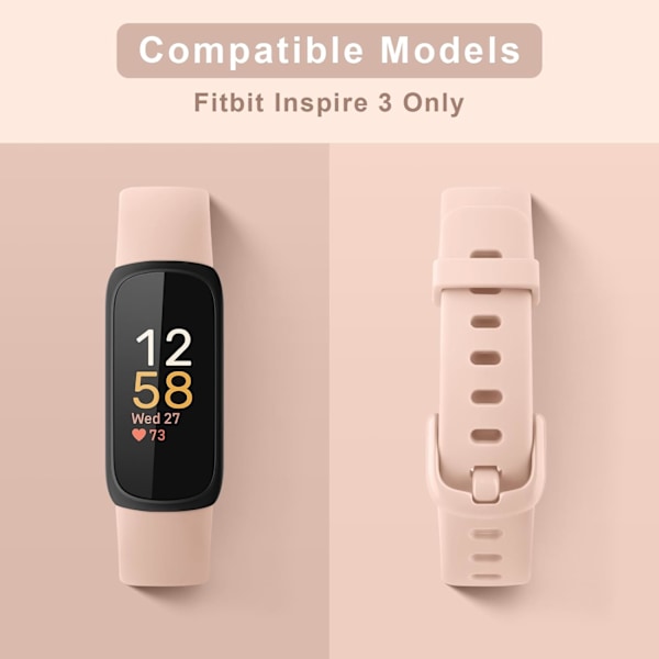 Mjuka ersättningsarmband för Fitbit Inspire 3 Fitness Tracker