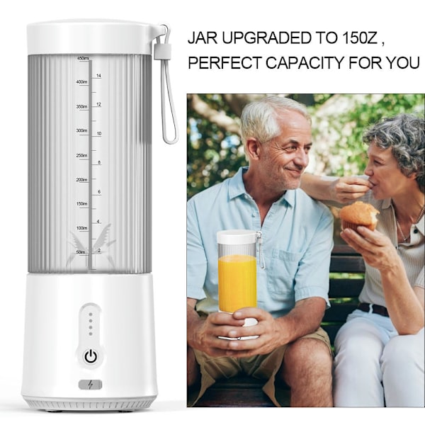 Bärbar mixer liten mini juicepress uppladdningsbar student elektrisk juicekopp svart