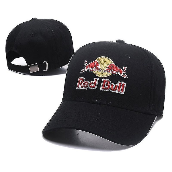 Red Bull Racing Team Racing Hat Herre Udendørs Sport Peaked Baseball Cap Bil Capm, 1 stk, sort