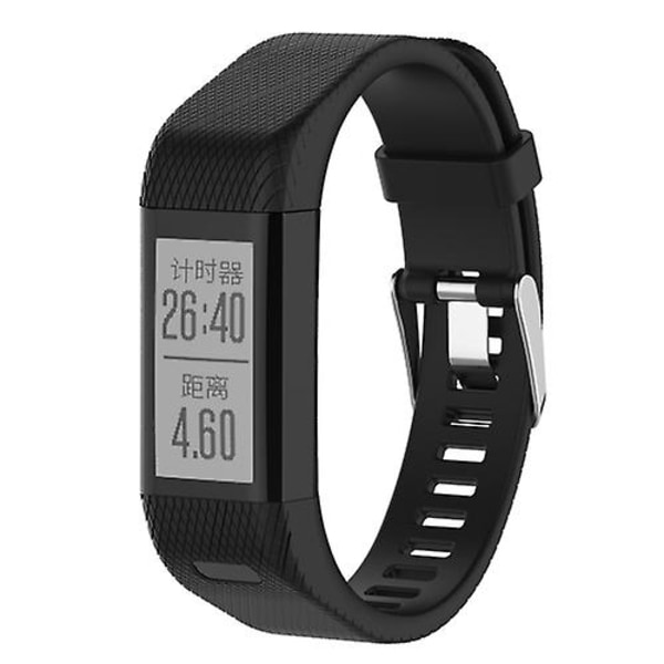 Smart Watch Silikonklokkerem for Garmin Vivosmart Hr+ Black