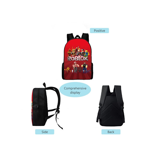 Roblox Rygsæk Tredelt Sæt3