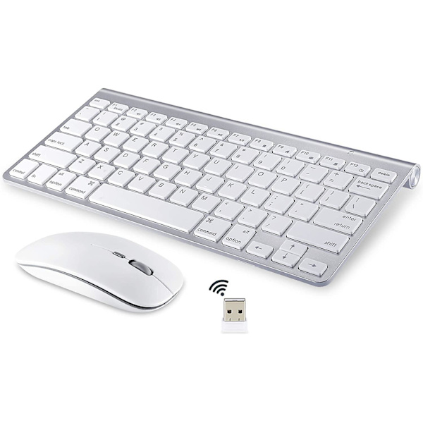 Trådlöst tangentbord och mus för Apple Imac Windows eller Android (2,4g trådlös)