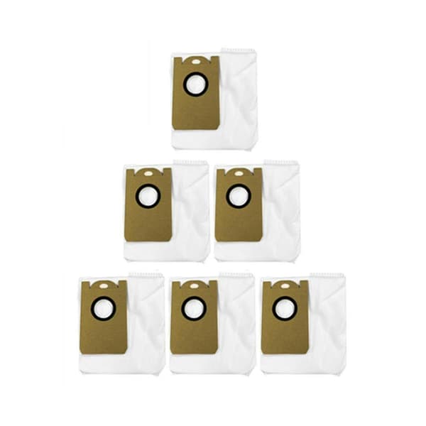 6 st dammsugarpåsar för W2 robotdammsugare, reservdelar för sopsäckar 4 PCS