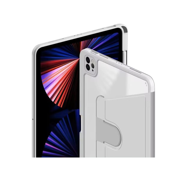 Crystal Folio Case 360º Rotasjon for Redmi Pad 10.6 2022 Grå