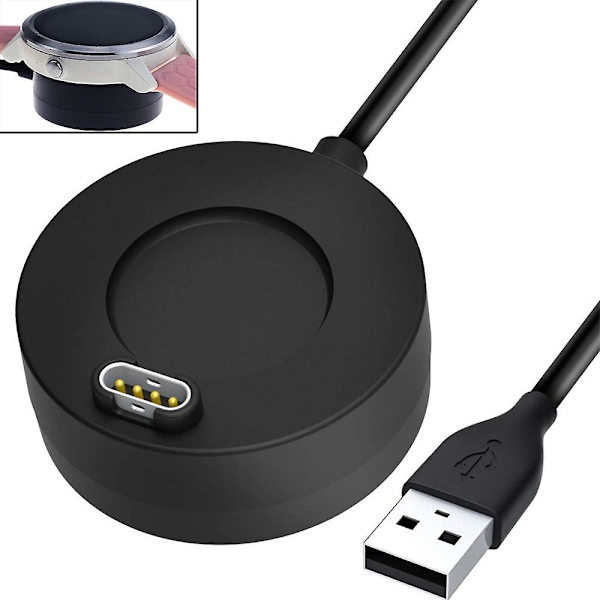 Laddningskabel kompatibel med Vivoactive 3 Music 5 5s 5x Plus Instinct Forerunner 935 Kabelladdare Laddningsstation