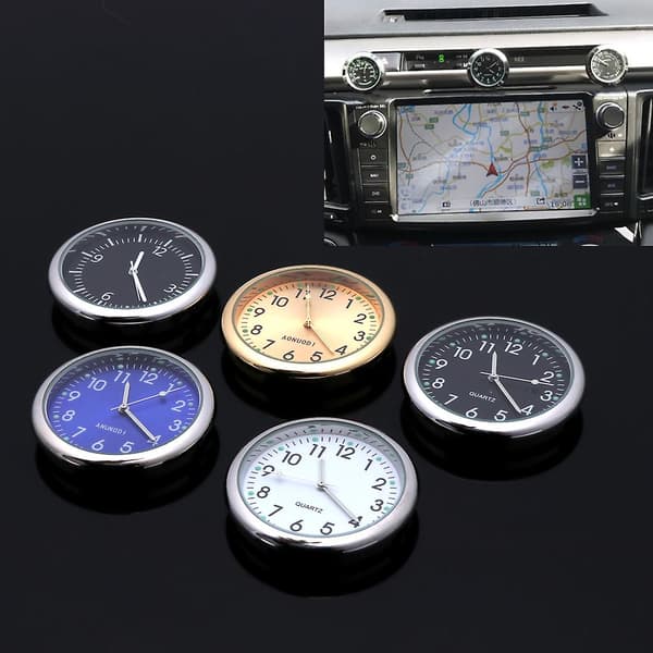 Universal bilur Stick-on elektronisk ur Dashboard Noctilucent dekoration til suv biler Blue
