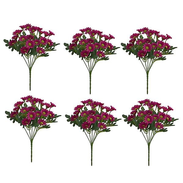 Konstgjorda blommor Bukett Falska blommor för hem Bröllopsdekoration inomhus Utomhusblommor Falska växter Rose red