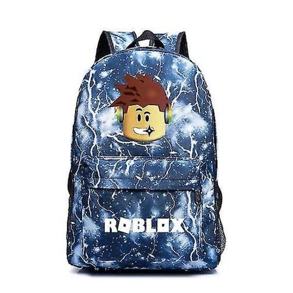 Roblox Rygsæk Roblox Custom Skole rygsæk Unisex Lightning Blue