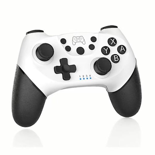 Trådløs Bluetooth-controller til Nintendo Switch Pro Controller Gamepad Pro Controller til Switch-konsol med 6-akset håndtag White
