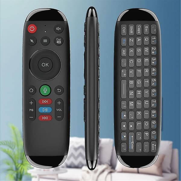 M6 Smart Flygende Lufttastatur Mus Mini Stemmekontroll med Baklys for Android Bærbar PC TV-boks