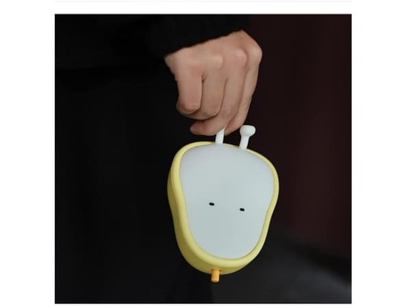 Søt pæreformet silikon nattlys Hjemmenattlys for barn Usb ladbart lampe Abs Pc nattlys for dekorasjon