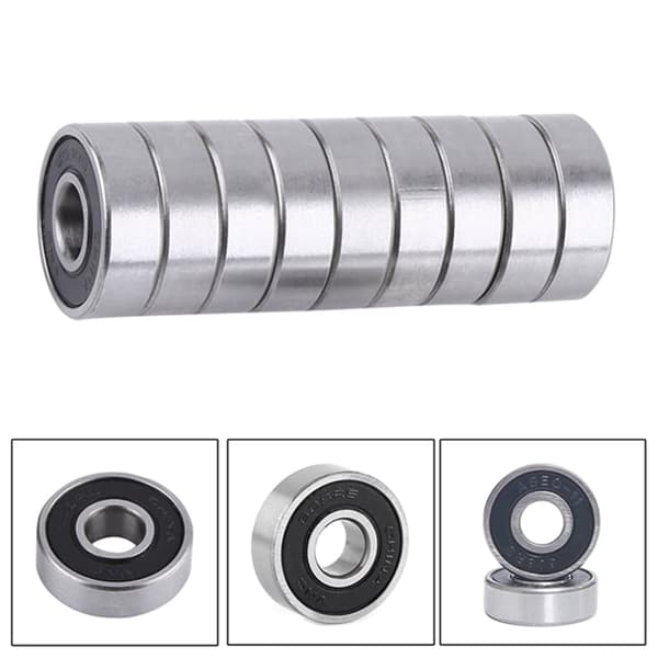 10 stk/sett 608 2Rs kulelager Abec-11 8X22X7 mm dybde