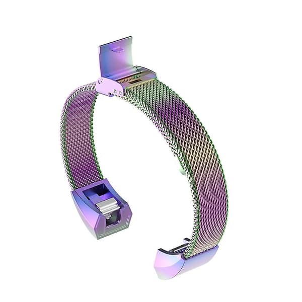 For Fitbit Alta / Alta Hr / Ace Watch Button Mesh Metal Replacement Strap Watchrem Colorful