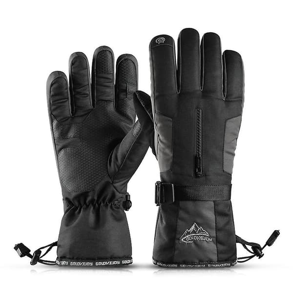Vinter Ski Handsker Touch Screen Sne Vandtætte Termiske Varme Motorcykel Handsker Gray L