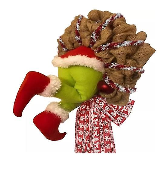 Juletyvkrans Dørhengende Ornament Dukke Xmas Dørdekor S