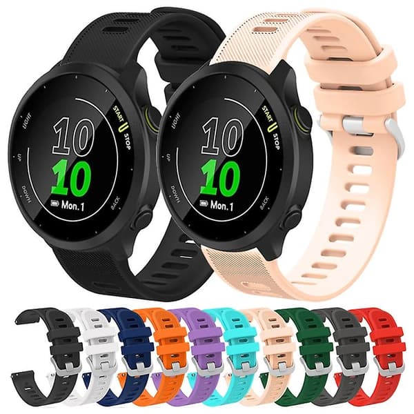 För Garmin Vivomove Luxe 20 mm silikontwill watch Red