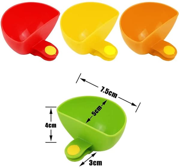 16-pak Dip Clip Skål Pladeholder, plastfad Chipdip Serveringssæt