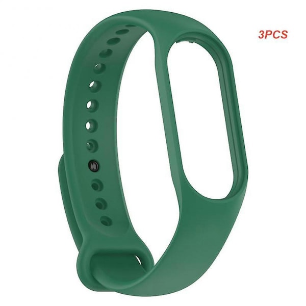 Ny 2/3/5pcs klokkestropp for Xiaomi Mi 7 håndledd silikonarmbånd håndleddsstropper treningsklokkestropp smartwatch-tilbehør 13 3pcs3107