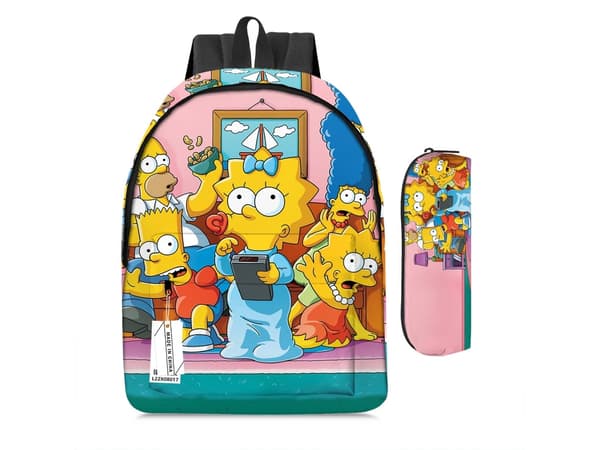 Student Ryggsäck The Simpsons Tvådelad Set1
