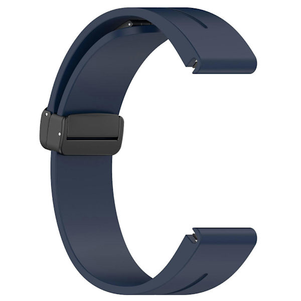 Sort spænde 22mm silikone urrem til Garmin Fenix 7/forerunner 965/955/945/935 Midnight Blue