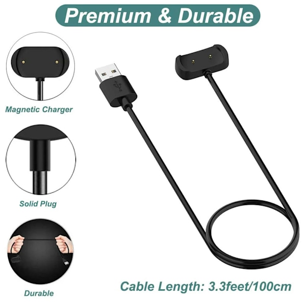 Laddare för Amazfit Bip 5, Bip 3, Bip U, T-Rex Pro, Gts 4 Mini, Gts 2, Gts 2 Mini, Gts 2E, Gtr 2 Usb-laddningskabel Dock Cord