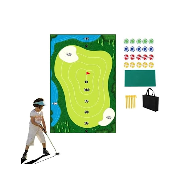 Chipping Golfspelmatta Set Golfövningsmatta Spelyta Inomhus Utomhus