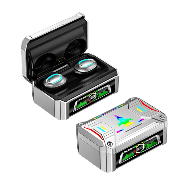 Todelliset langattomat Bluetooth-kuulokkeet, stereobasso, digitaalinen näyttö, kosketusohjaus
