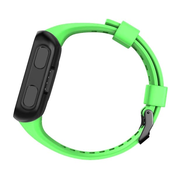 Til Garmin Forerunner 35 Black Buckle Silicone Watch Band Green