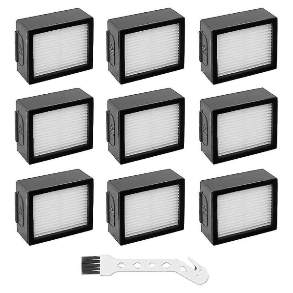 Hepa Filter 9 Stk For Irobot Roomba E I & J Series Støvsuger I7