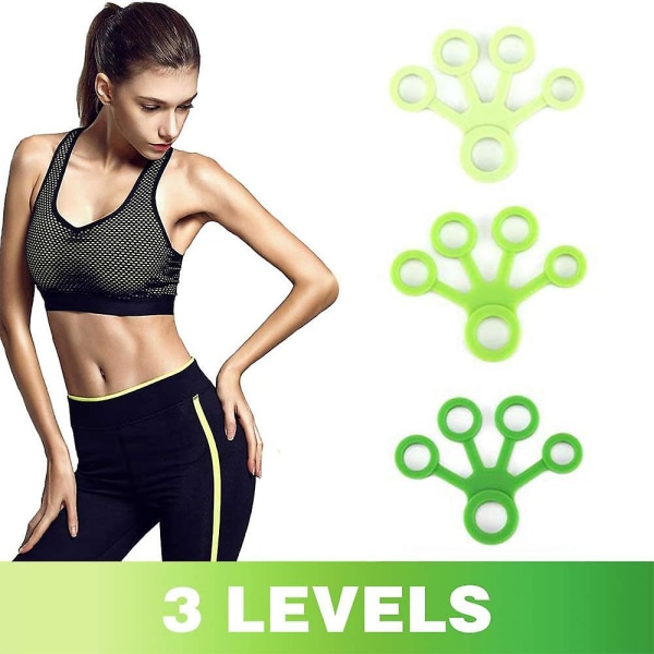 Tire Shape Hand Grip Strengthener Finger Exerciser Relief Wrist, green