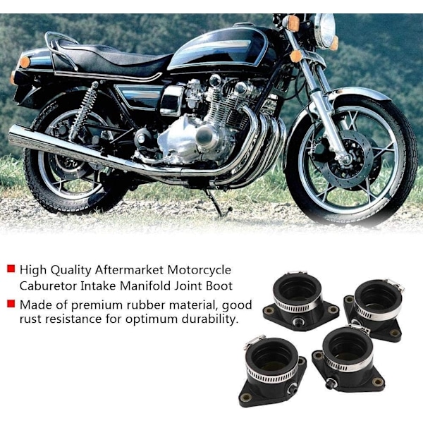 4 st Motorcykel Förgasare Insugsgrenrör Fogtätning för Suzuki GS850 80-83