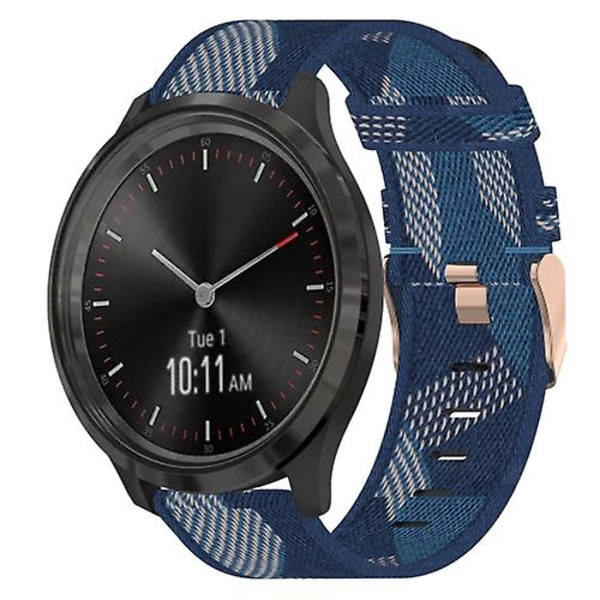 Garminmove 3:n 20 mm: nylon kudottu watch Blue