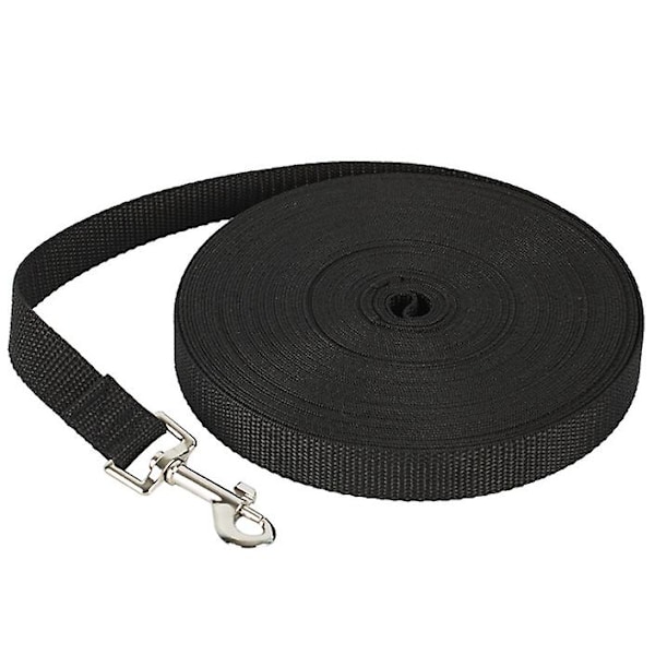 50m hundebånd, utendørs sporingsbånd for store hunder black 31m*2cm