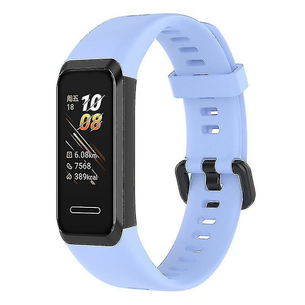 Udskiftning Justerbar Silikone Rem Til Huawei Watch 4 (ads-b29) Baby Blue