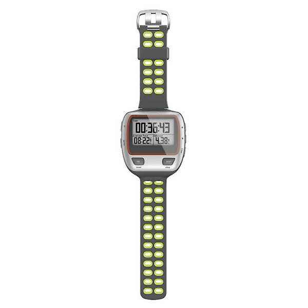 Til Garmin Forerunner 310xt tofarvet silikoneurrem Grey Green