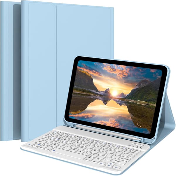 Tastatur etui til Xiaomi Redmi Pad 2 11 tommer 2025, blå